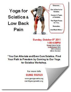 Sciatica Yoga Poster Template