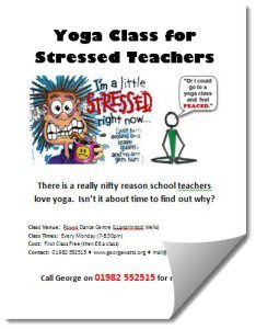 Teachers Yoga Class Poster Template
