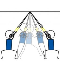 How to teach Pilates Lateral Squats TRX exercise