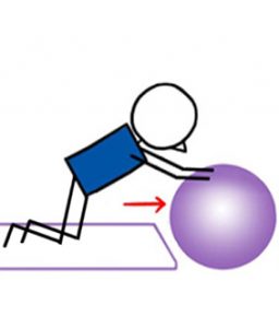 Side Crunch Swiss Ball