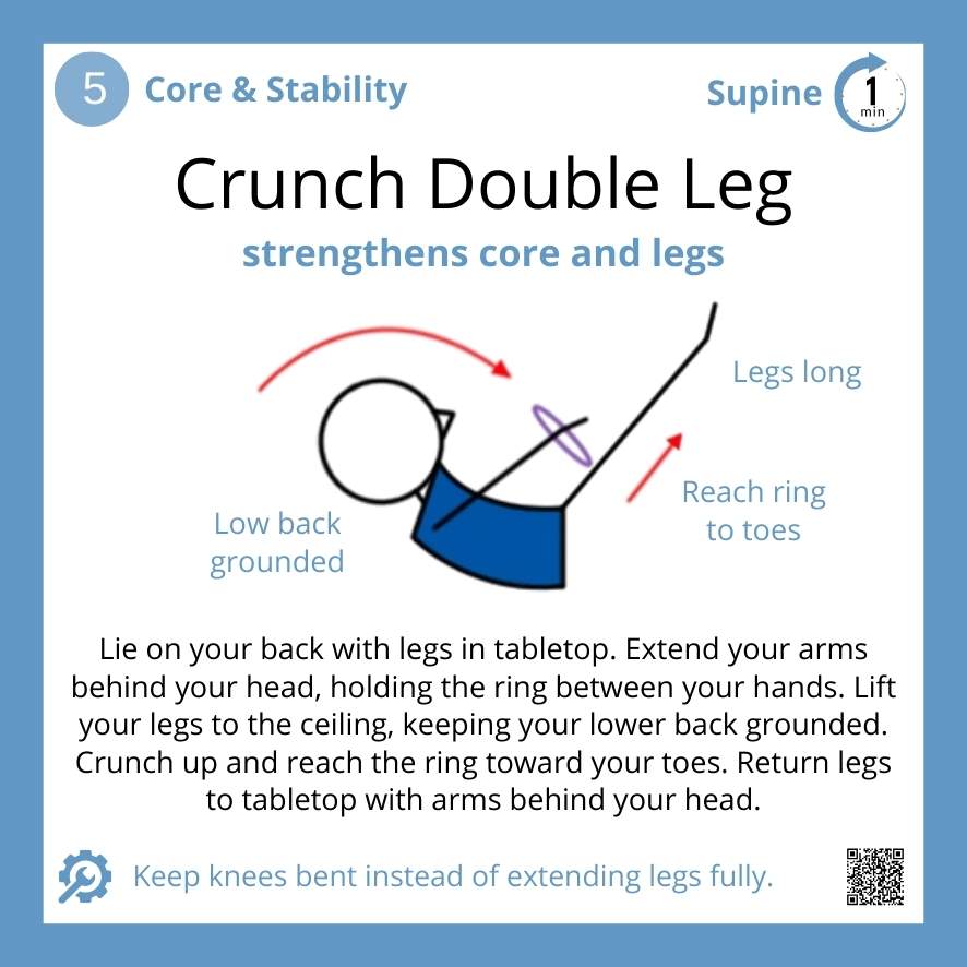 Crunch Double Leg Magic Circle