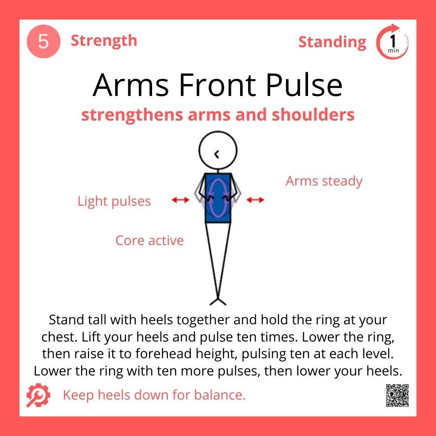 Pilates Magic Circle Arms Front Pulse