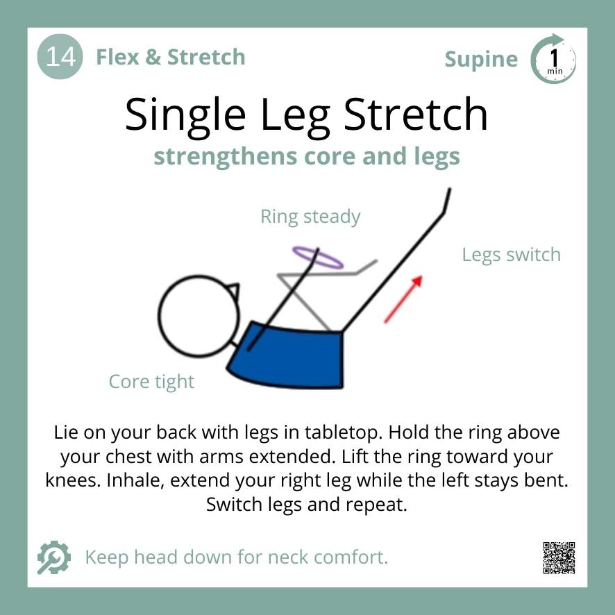 Pilates Magic Circle Single Leg Stretch