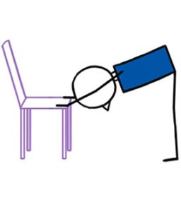 Chair Twist Fold Right