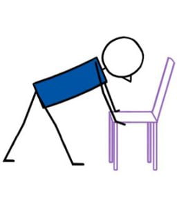 Chair Twist Fold Right