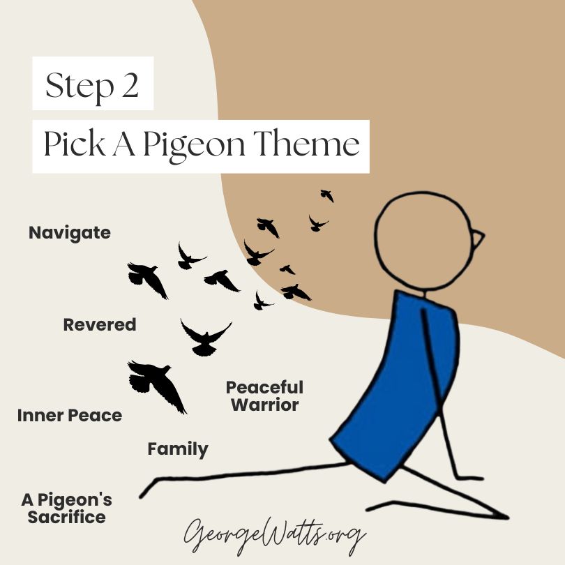 Step 2 Pick A Pigeon Pose Theme Infographic