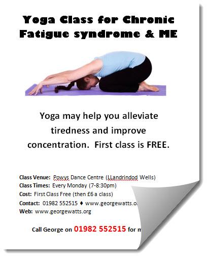 Yoga for ME flyer template