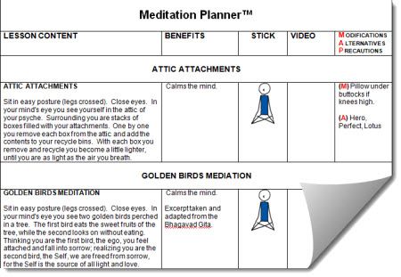 Meditation Planner