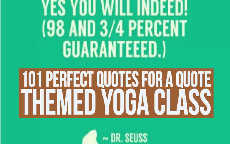 Quote Themed Yoga Class