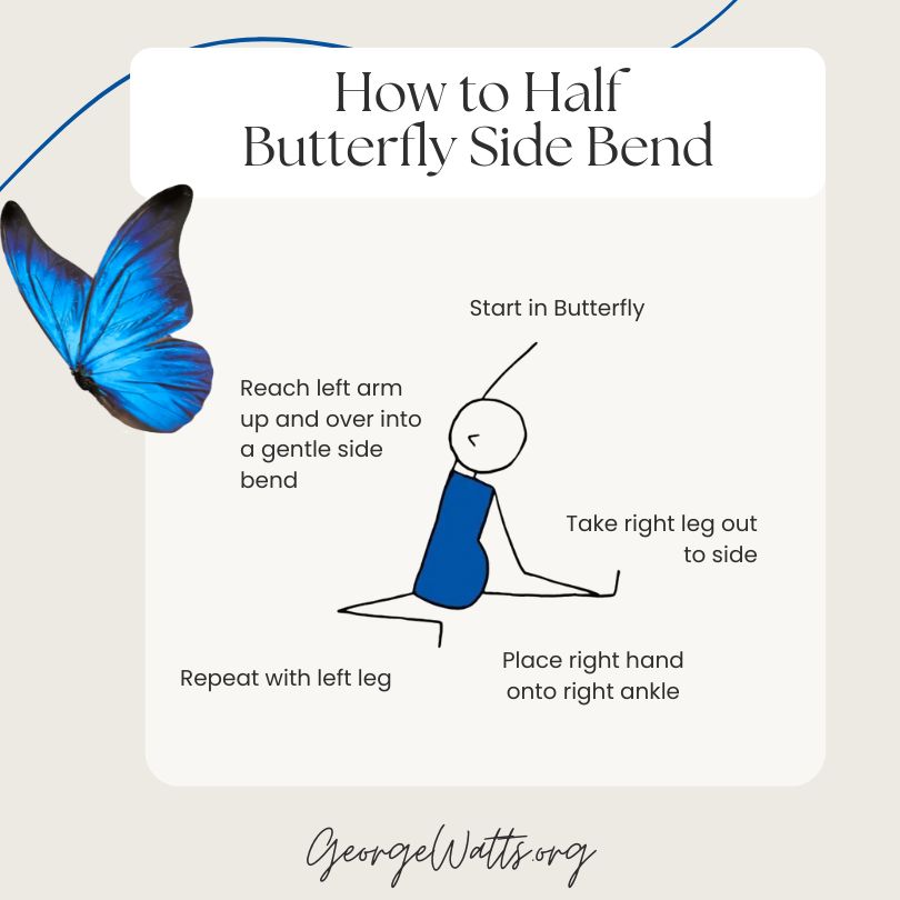 How To Teach Half Butterfly Side Bend Modification Pregnancy