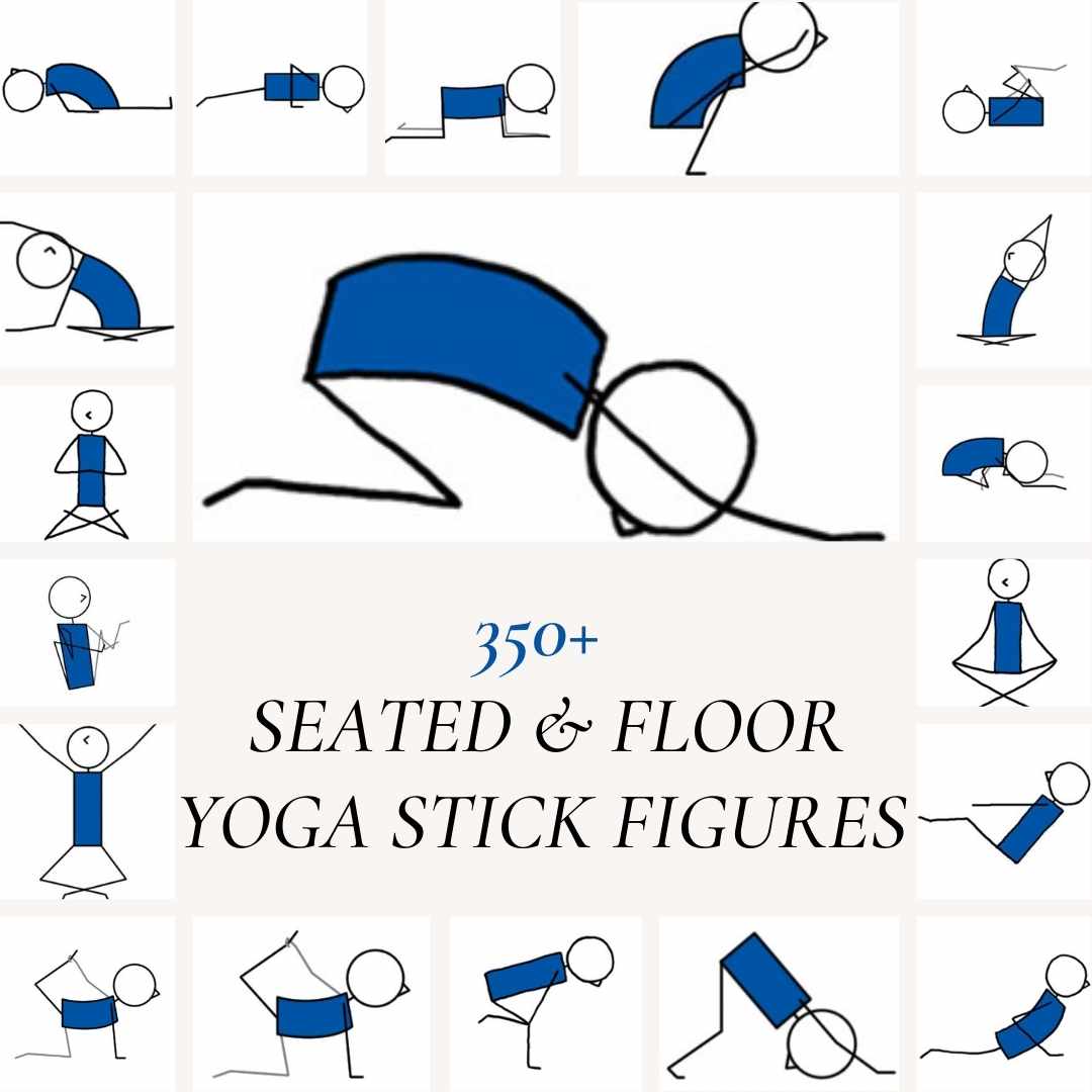 Seated And Floor Yoga Stick Figures