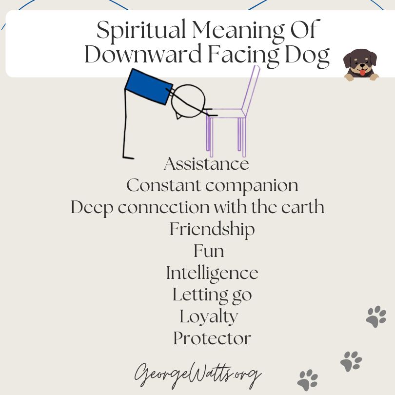 Spiritual Meaning Of Downward Facing Dog Pose Infographic