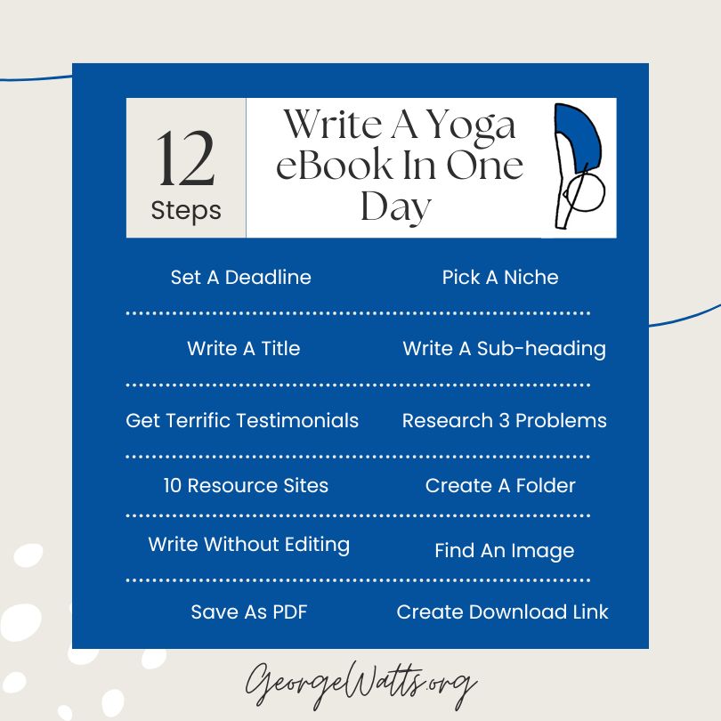 How To Write A Yoga Book In Only One Day