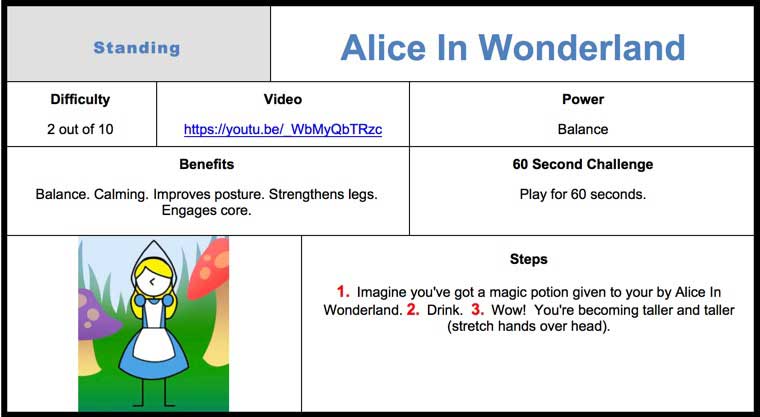 Alice In Wonderland Kids Yoga