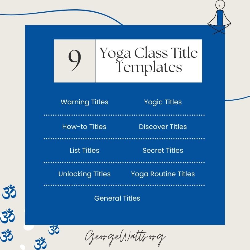 9 Yoga Class Title Templates Infographic