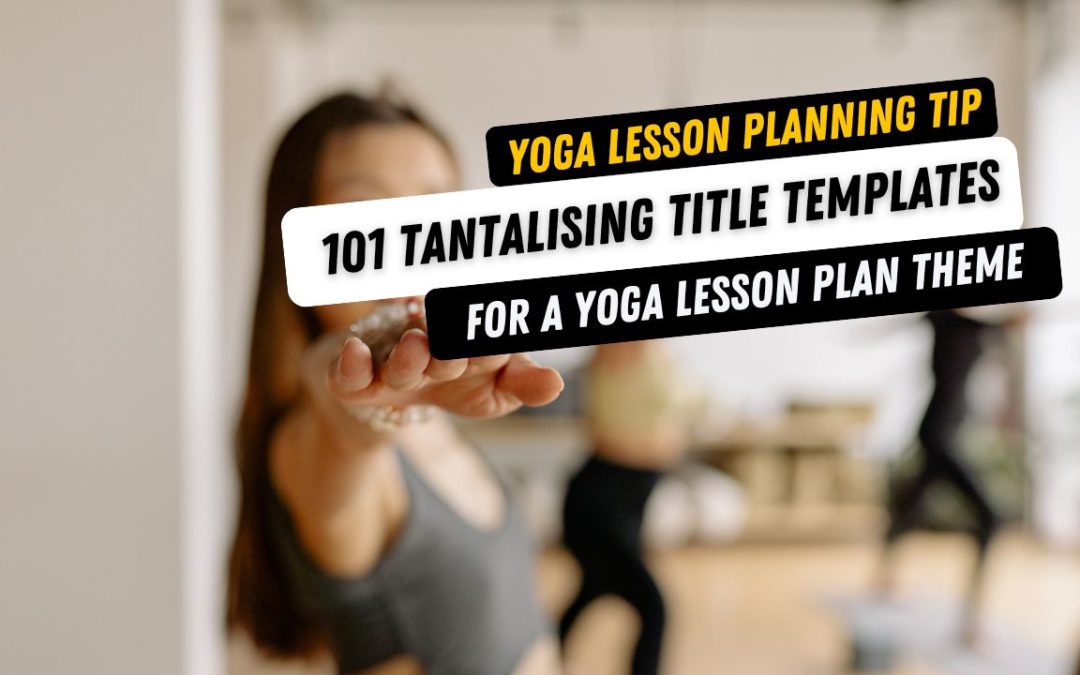 Title Templates For Yoga Class Plan