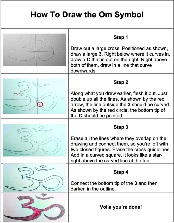 How To Draw Om Symbol Handout