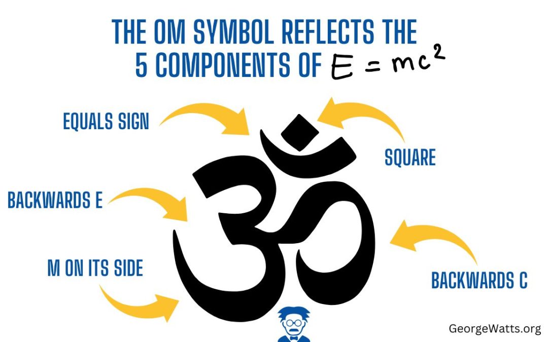 Yogic Story Behind Einstein MC2 Equation And Om Symbol Infographic