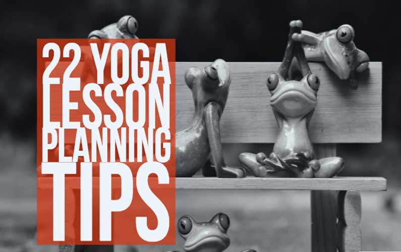 yoga lesson planning tips