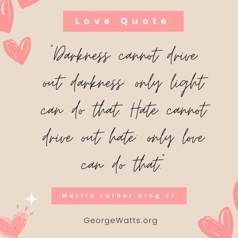 Valentine Yoga Love Quote Martin Luther King Jr Infographic