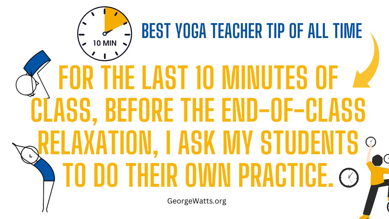 Best Yoga Teacher Tip Of All Time Infographic