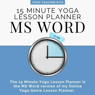 15 Minute Yoga Lesson Planner MS Word