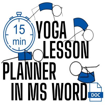 15 Minute Yoga Lesson-Planner MS Word Format