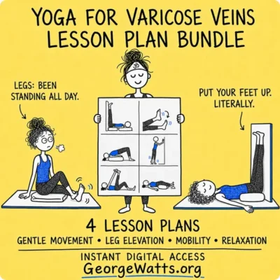 yoga for varicose veins lesson plan bundle
