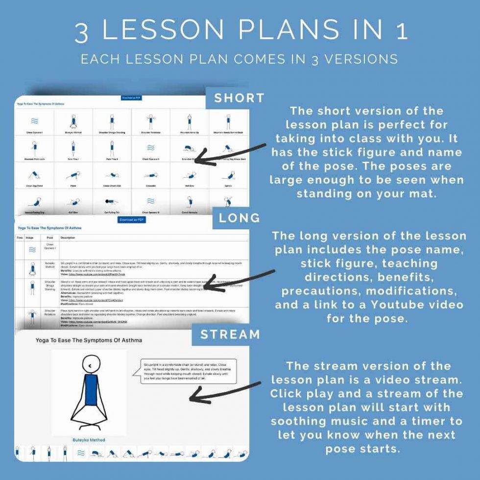 Yoga Therapy Lesson Plan Bundle - 12 yoga therapy lesson plans