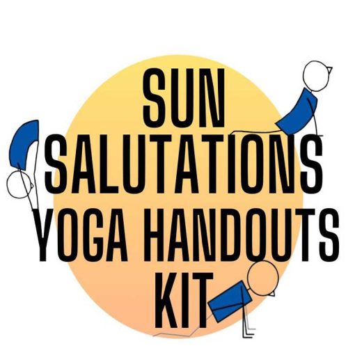 Sun Salutation Yoga Class Handouts Kit