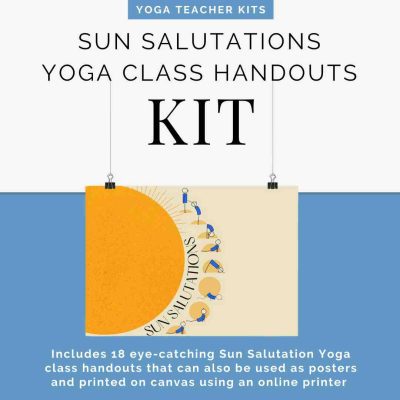 Sun Salutations Yoga Class Handouts Posters Cover