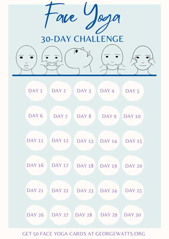 Face Yoga 30 Day Challenge George Watts