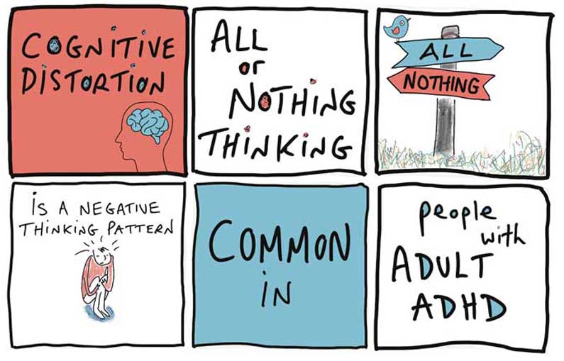 All Or Nothing Thinking Doodle Cartoon From A Yogic Perspective