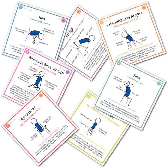 Printable Chair Yoga Sequence, Chair Yoga for Seniors, Chair Yoga Poses for  Beginners, Mindfulness Activity, Activity for Seniors -  Canada
