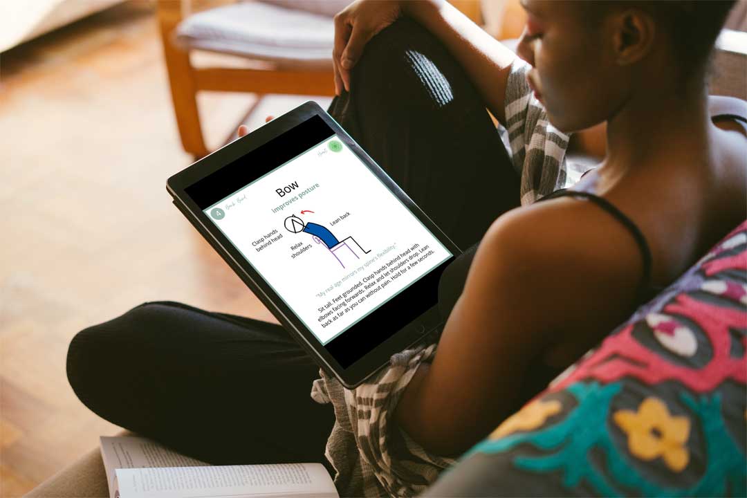 Explore Chair Yoga Cards on Your iPad/Tablet