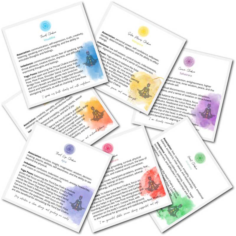 Chakra Explainer Cards