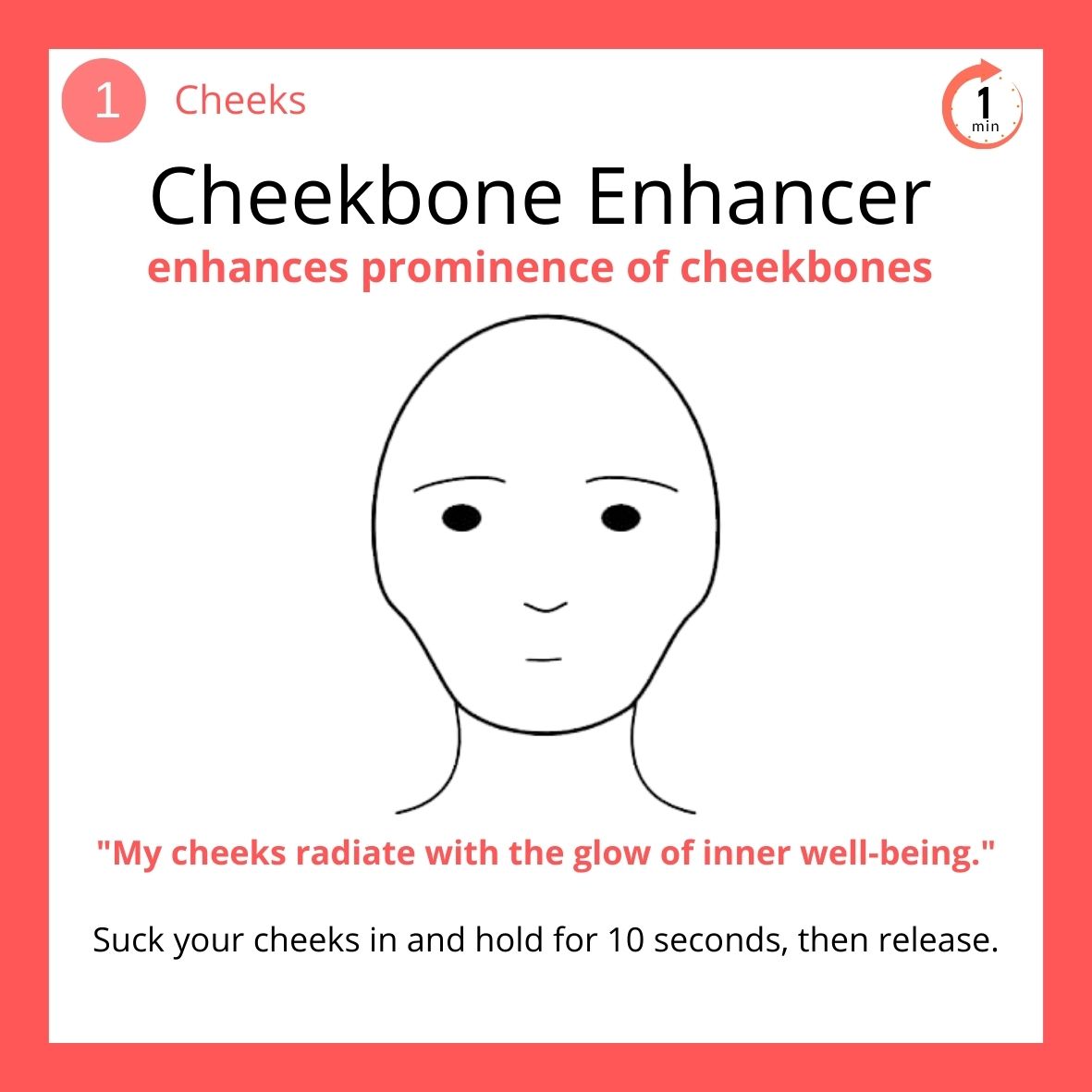Cheekbone Enhancer Face Yoga Exercise