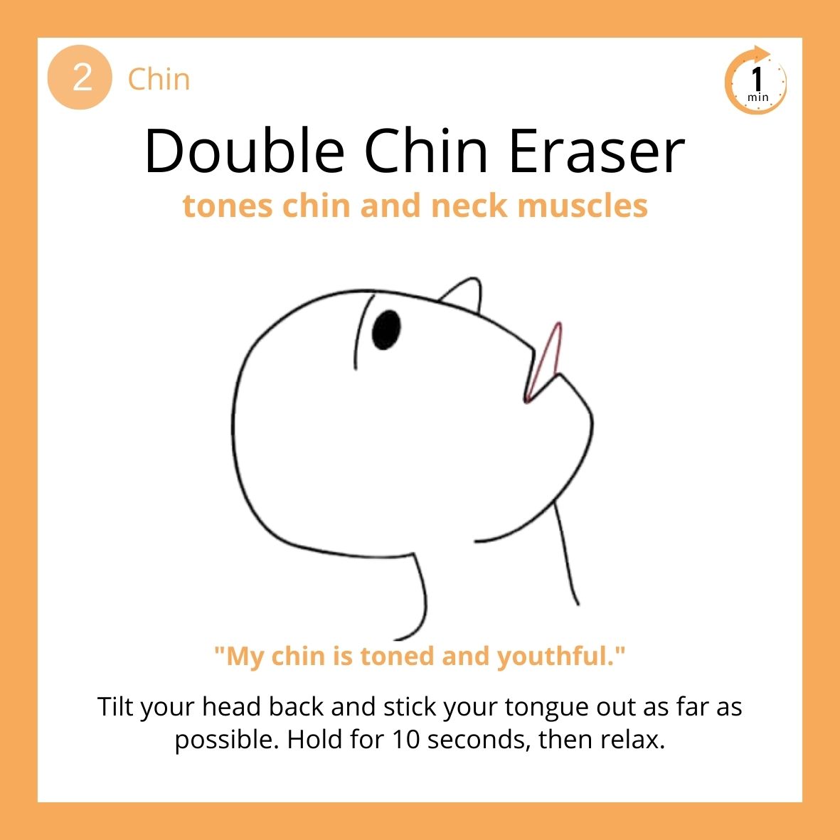 Double Chin Eraser Face Yoga Exercise