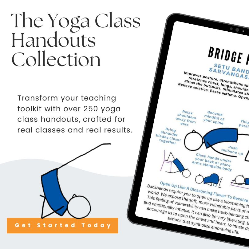 Yoga Class Handouts Collection Bonus