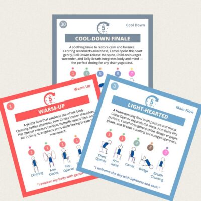 Chakra Chair Yoga Mini Flows Card Deck 1: Morning Mobility