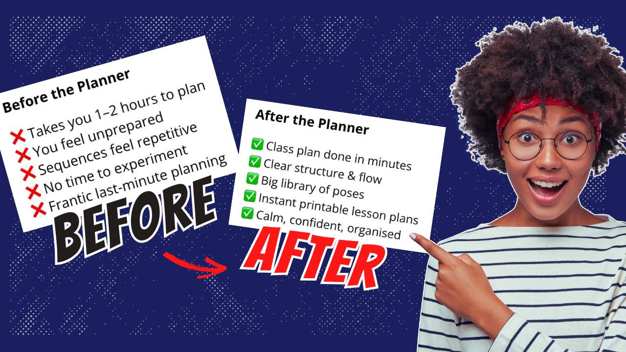 Before And After Yoga Lesson Planner