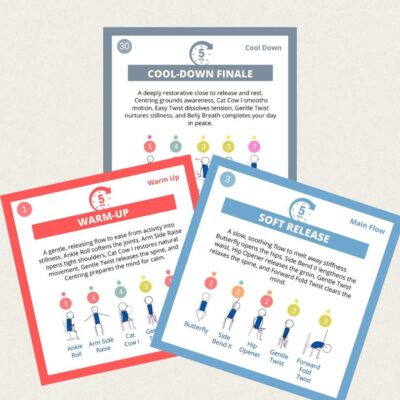 Chakra Chair Yoga Mini Flows Card Deck 3