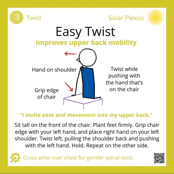 Easy Twist Chair Yoga Card