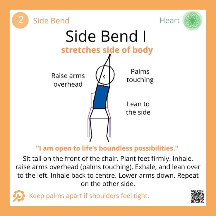Side Bend I Chair Yoga Card