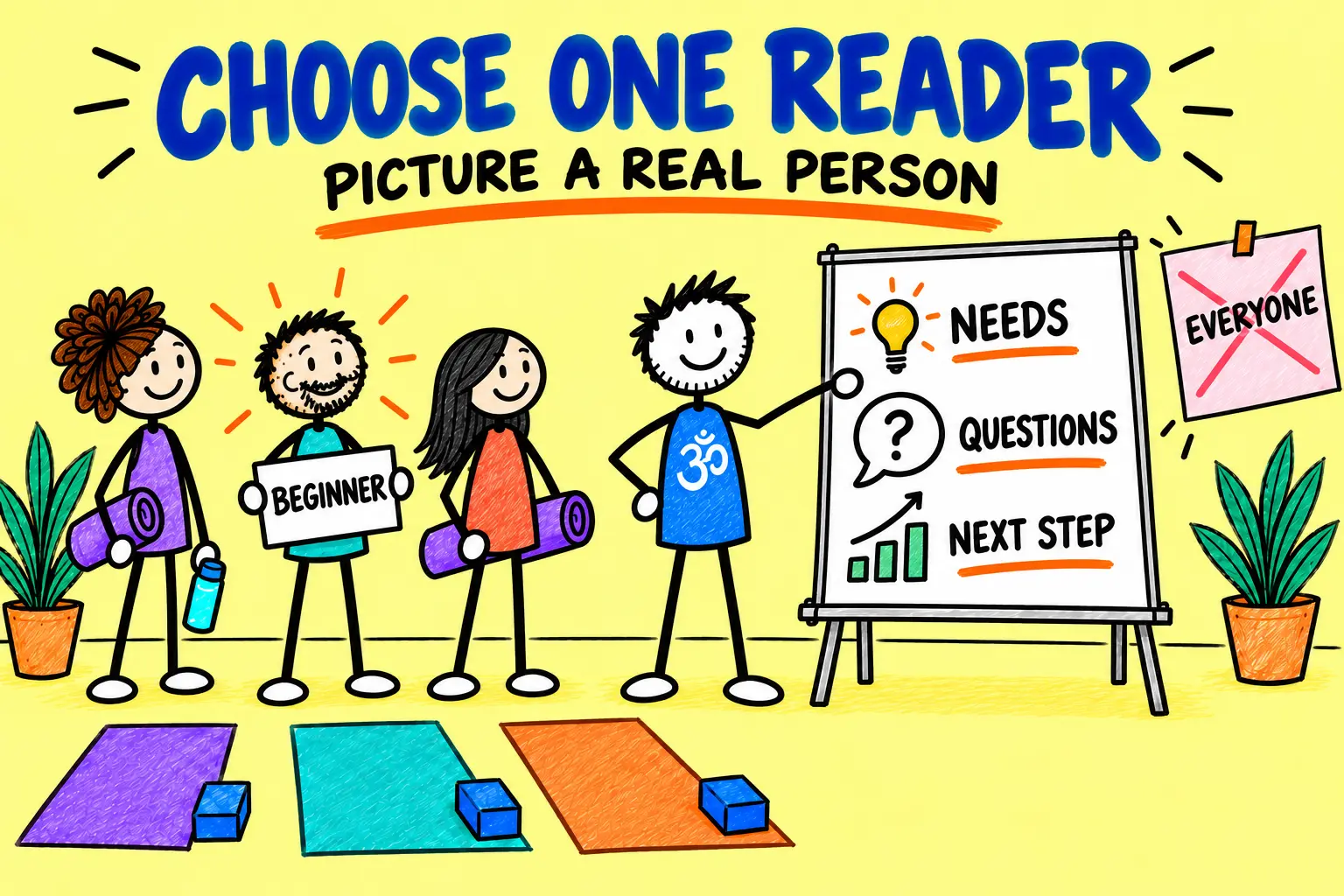 Matti chooses one recognisable reader before planning a useful yoga eBook.