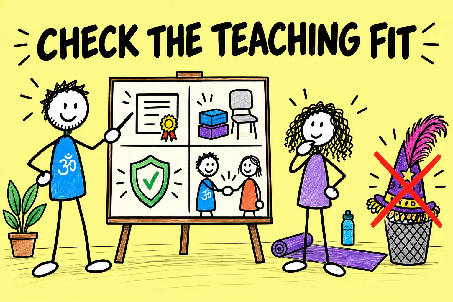 Matti checks qualifications, adaptations, safeguarding and professional support before choosing a niche.