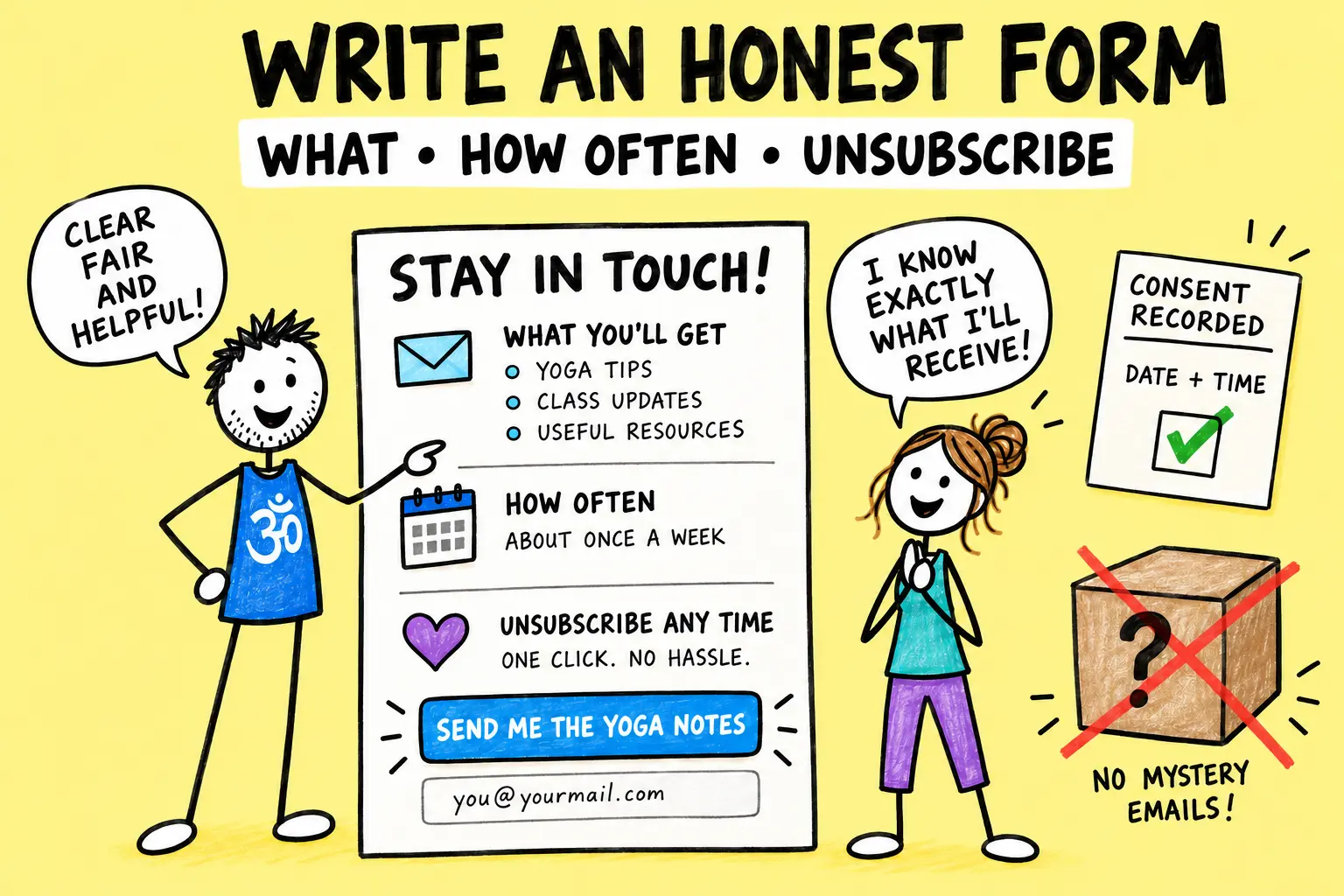 Matti explains what subscribers receive, how often emails arrive and how to unsubscribe.