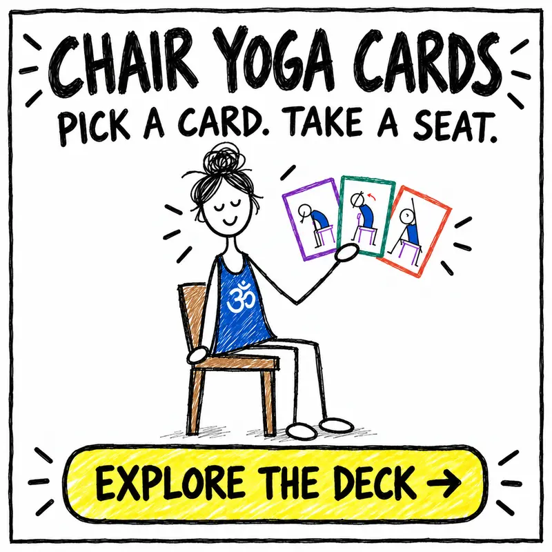 Chakra Chair Yoga Cards: pick a card, take a seat, and explore the deck.