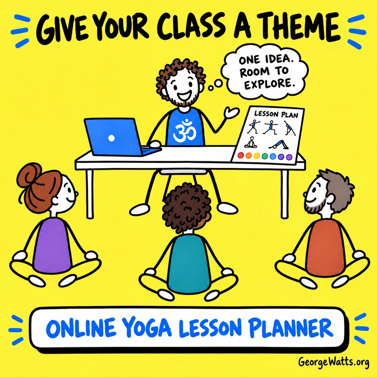 Give your class a theme — open the Online Yoga Lesson Planner.
