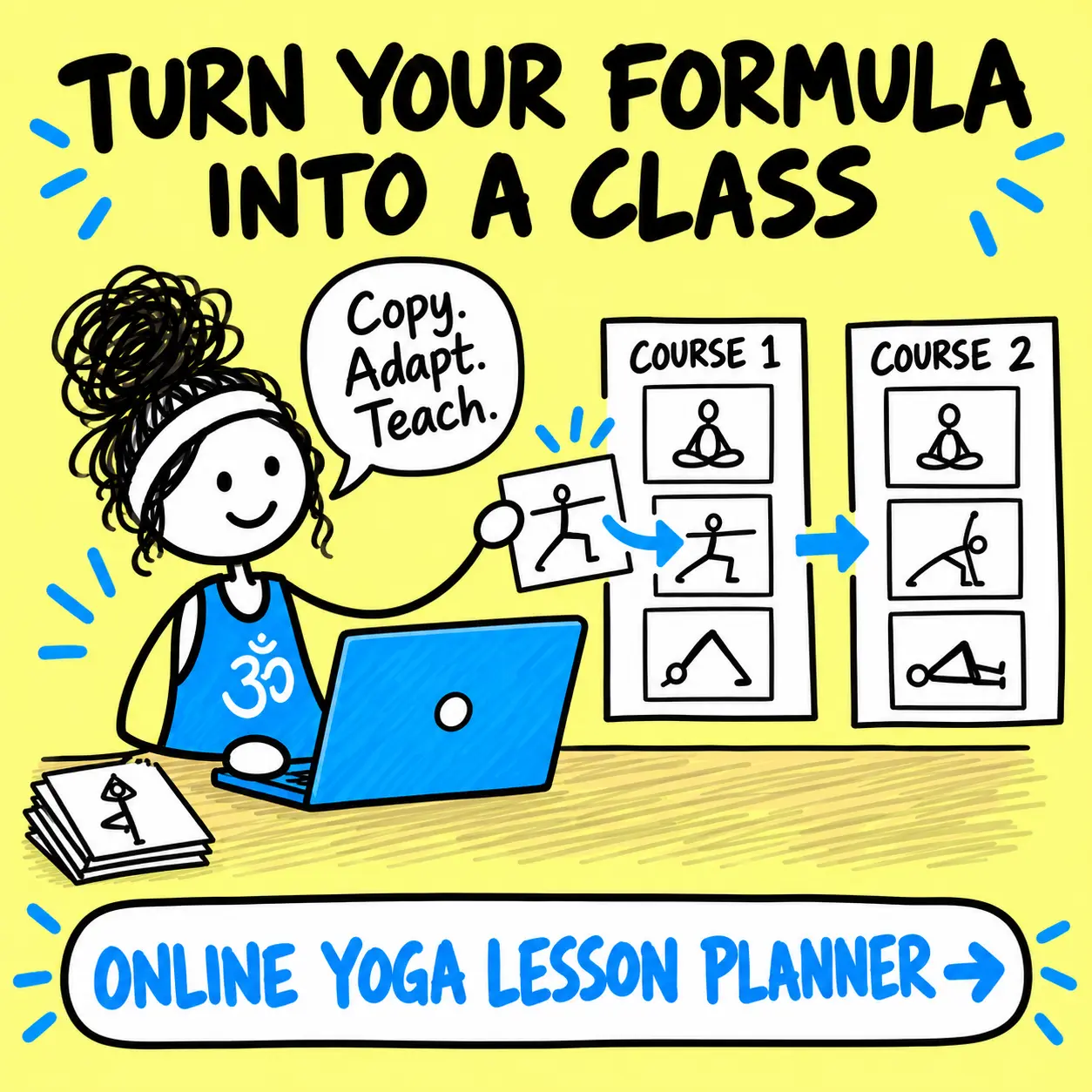Matti turns a reusable sequencing formula into copied and adapted classes with the Online Yoga Lesson Planner.